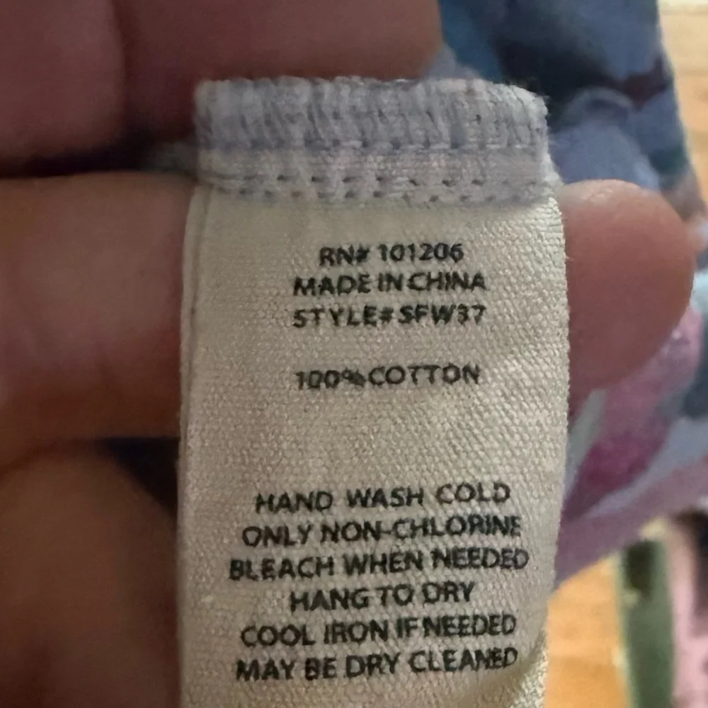 Soft Surroundings Colorful Abstract Short Sleeve Top - Picture 6 of 8